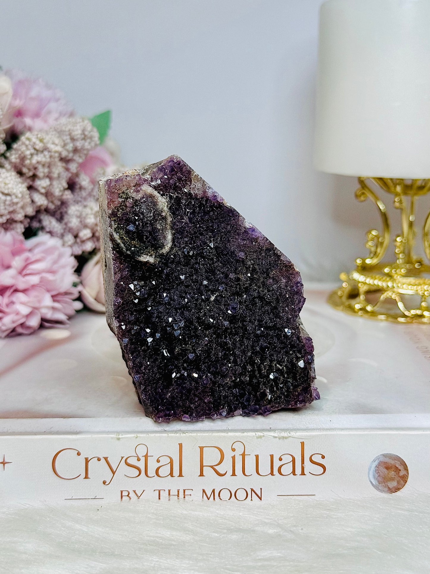 Amethyst Cluster Slab | Freeform 198g