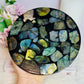 Large Labradorite Plate on Stand 440g 15cm