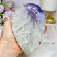 Large Chunky Amethyst In Quartz Teardrop | Freeform on Stand 675g 14cm
