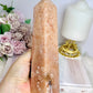 Pink Amethyst Druzy Chunky Large Tower 18.5cm