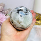 Large Rainbow Moonstone Sphere with Blue Flash 464g