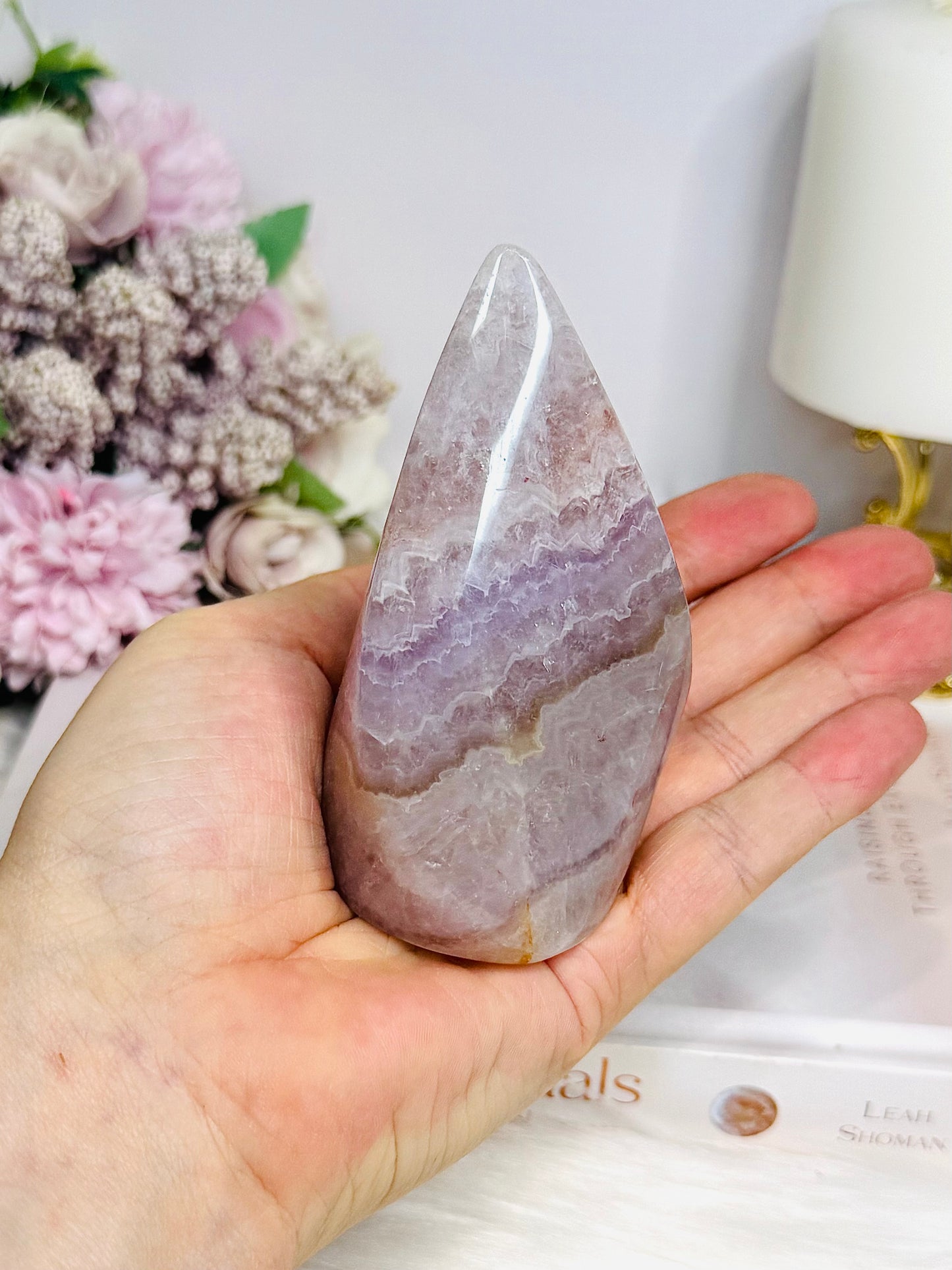 Natural Large Crazy Lace Amethyst Polished Freeform 9.5cm