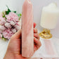 Large 14.5cm Rose Quartz Double Tower