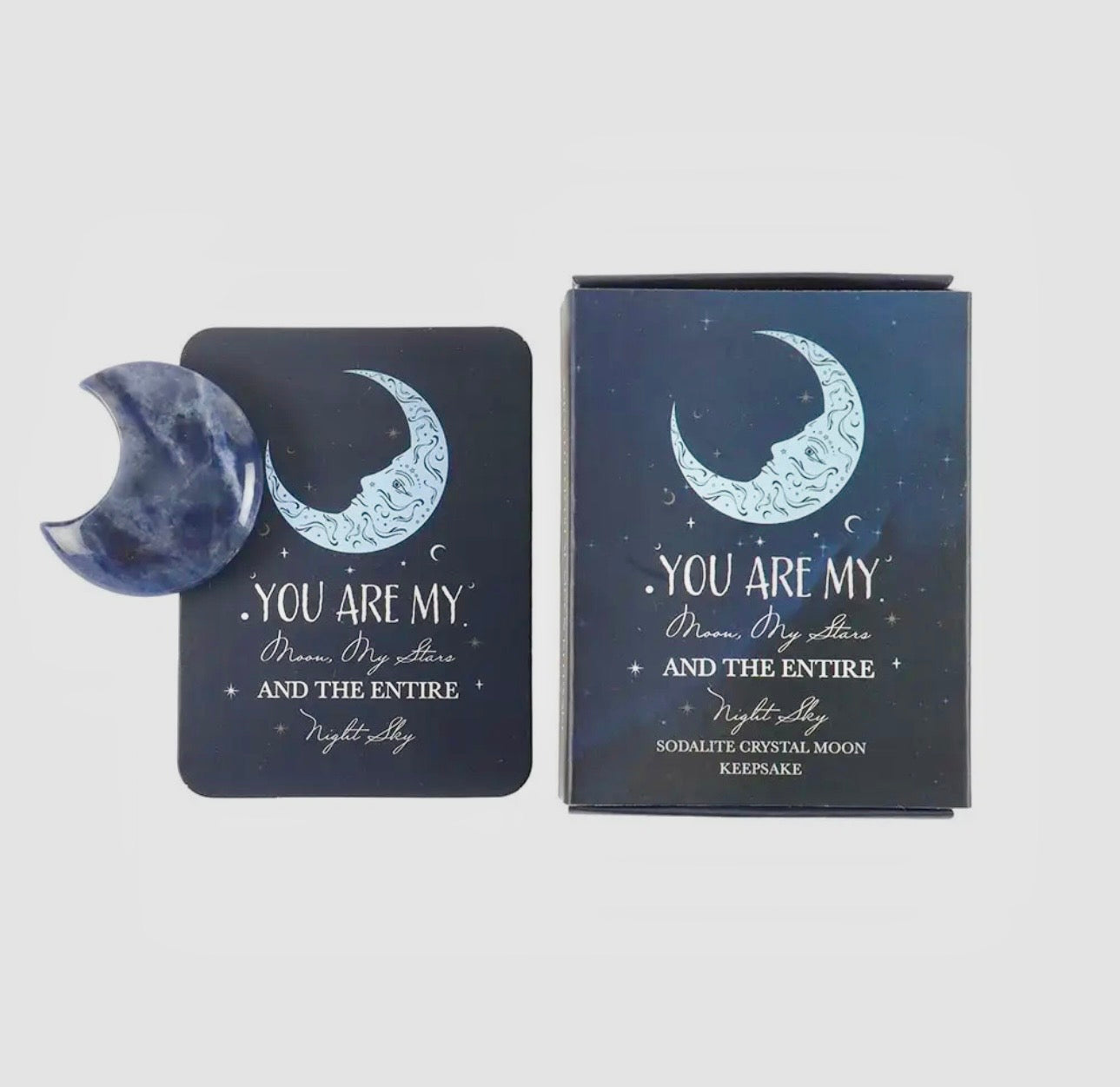 Sodalite Moon Boxed Crystal Gift