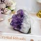 Natural Amethyst Base Cut Cluster 7cm 302g