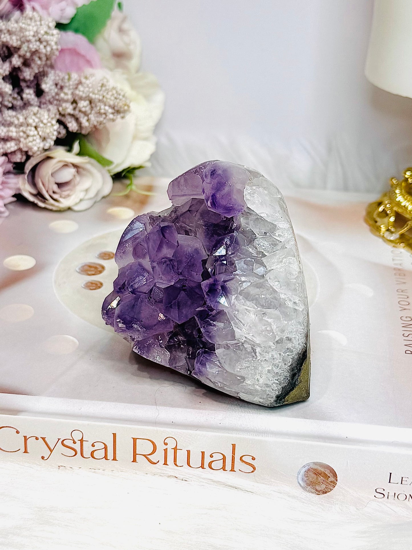 Natural Amethyst Base Cut Cluster 7cm 302g