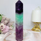 Large High Grade Watermelon Fluorite Tower 18cm