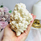 Natural Large White Aragonite | Cave Calcite Cluster Specimen 11cm 587g