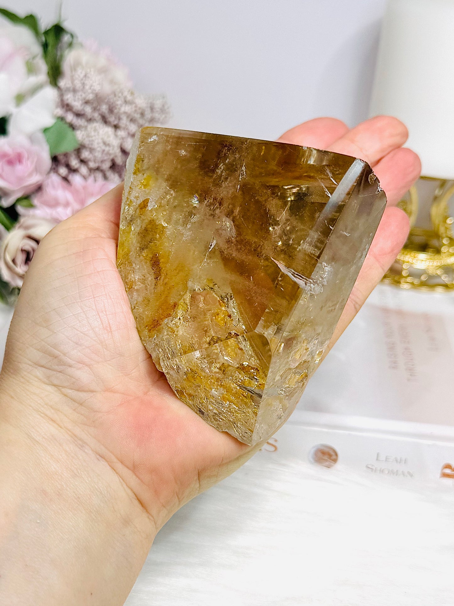 Natural Golden Healer Quartz Polished Freeform 10cm 421g