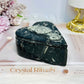 Ancient Fossil Orthoceras Heart Ammonite Jewellery Box 10cm 401g