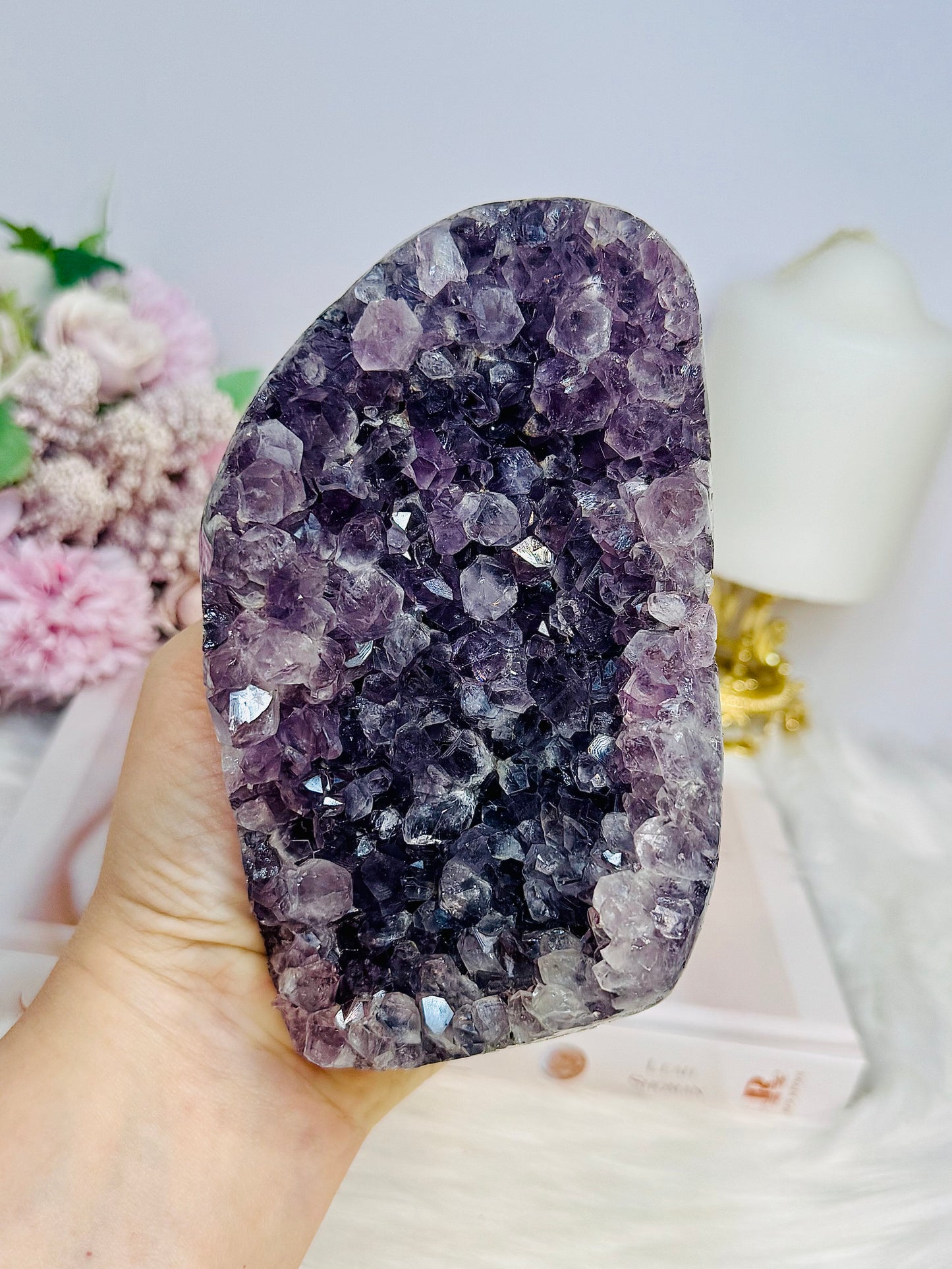 Amethyst Cluster Freeform on Stand 20cm 638g