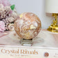 Pink Amethyst Sphere on Stand 301g