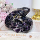 Large Chevron | Dream Amethyst Carved Lizard 11cm 793g