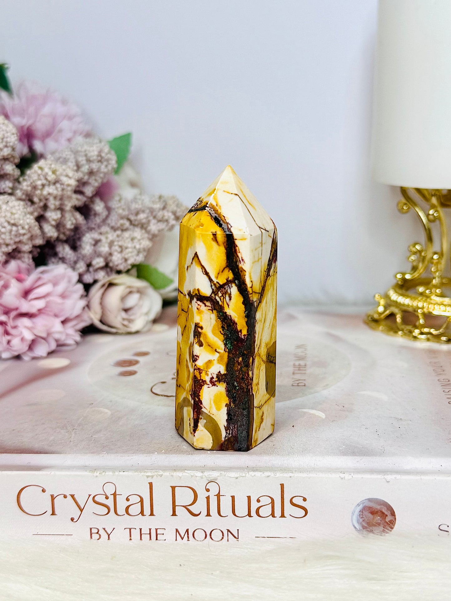 High Grade Mookaite Jasper Chunky Tower with Hematite Inclusions 8cm