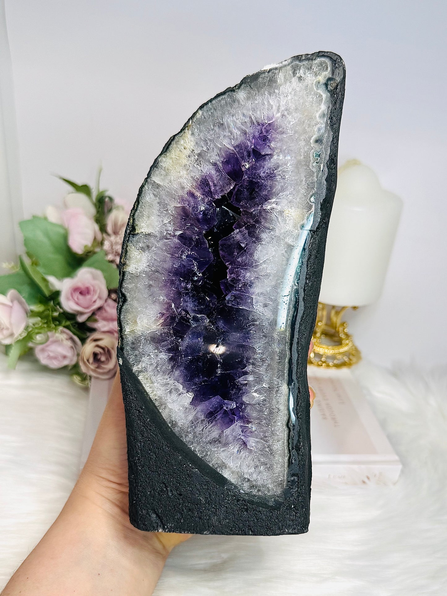 Large Amethyst Cathedral 2.1KG 21cm From Brazil