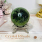 Prehnite Sphere On Stand 318g
