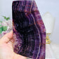 Natural Large Purple Fluorite Slab 16.5cm 550g (reduced as slab has scratches)