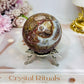 Crazy Lace Amethyst Sphere on Stand 300g