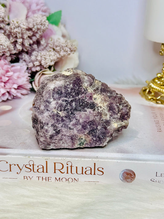 Natural Lepidolite Rough Specimen 217g 8cm