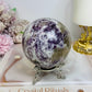 Large Pegmatite | Unicorn Stone (Lepidolite, Pink Tourmaline, Smoky Quartz & Cleavelandite) Sphere on Stand 600g
