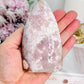 Absolutely Divine Pink Amethyst X Flower Agate Druzy Freeform | Flame Carving From Brazil 11.5cm