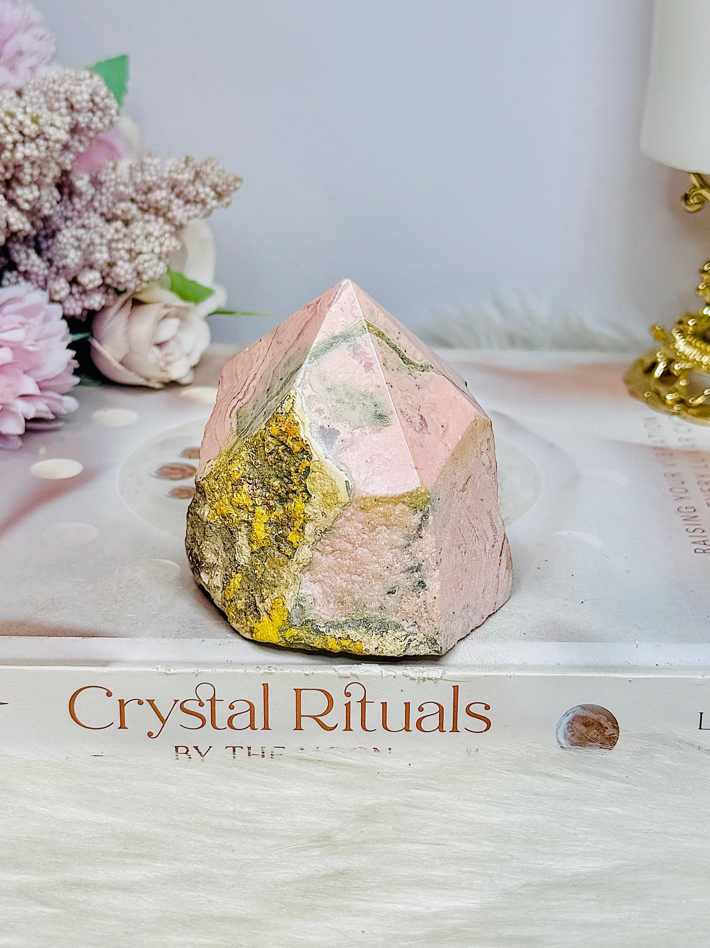 Rhodochrosite Raw & Polished Point 347g