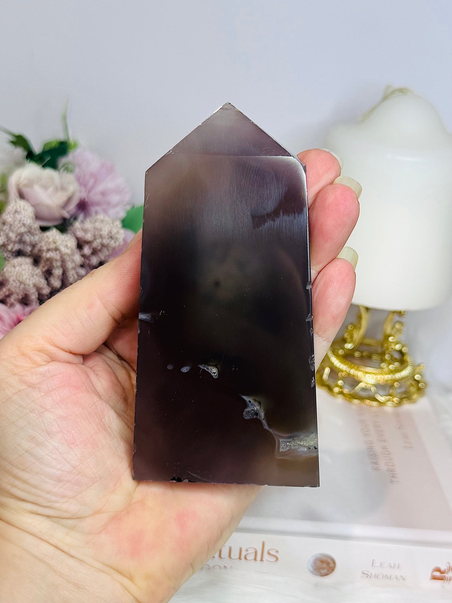 Druzy Agate Tower 11cm
