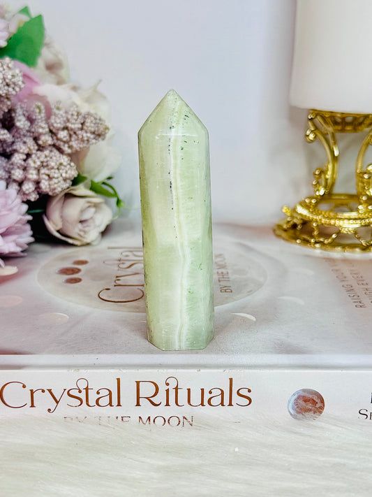 Pistachio Calcite Tower 8.5cm