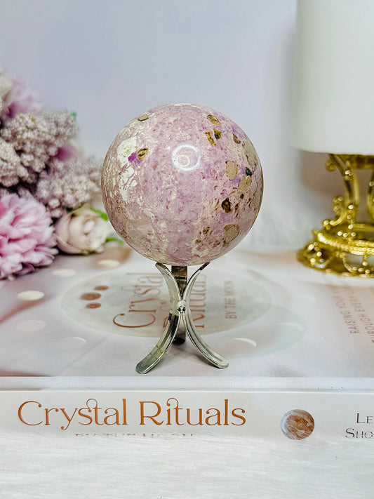 Rare Phosphosiderite Sphere on Stand 210g