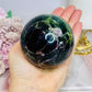 Large Fluorite Sphere with Rainbows 728g On Stand