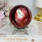 Large Mookaite Jasper Sphere on Stand 515g