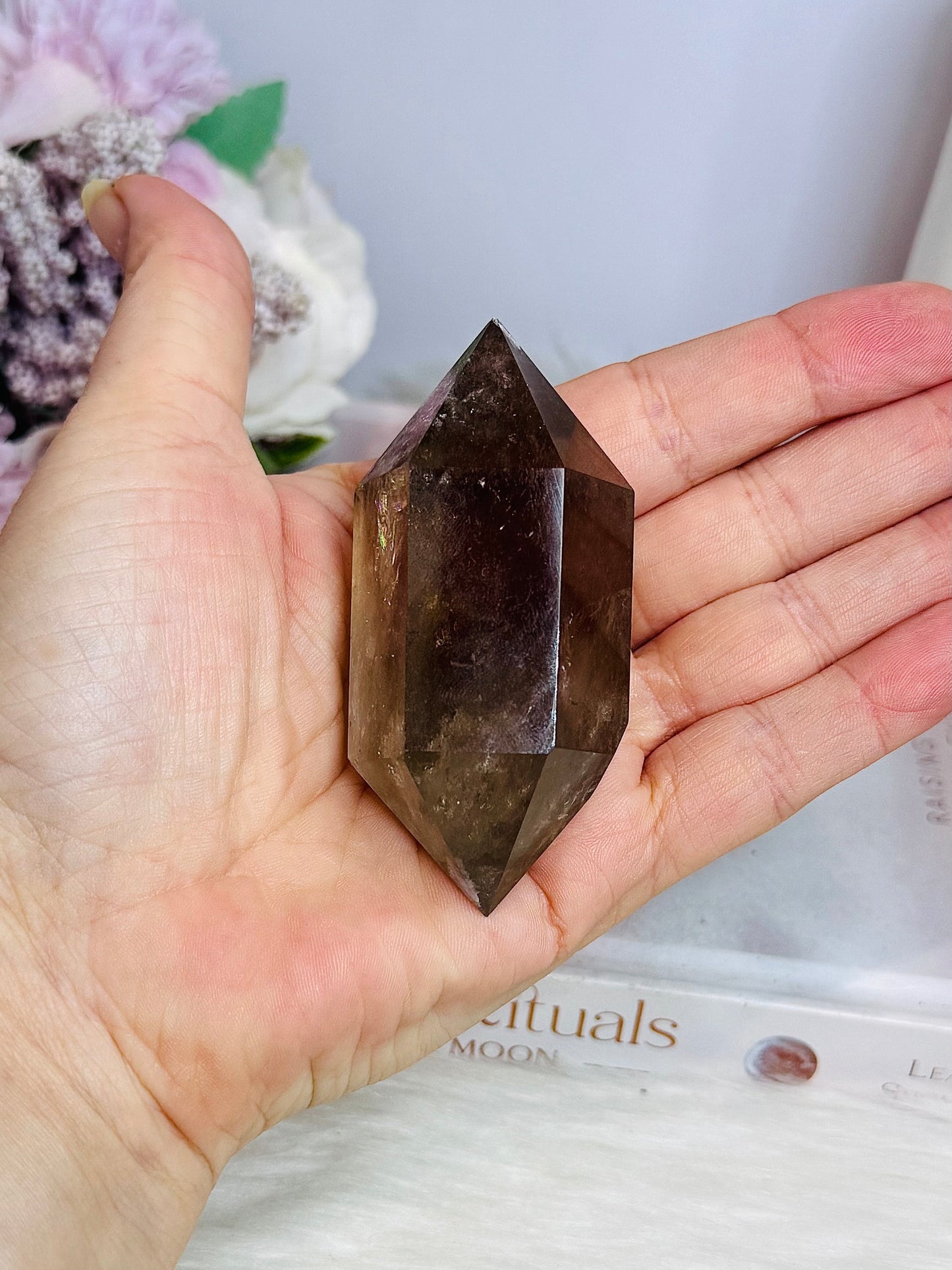 Smokey Quartz Double Terminated Point 8cm
