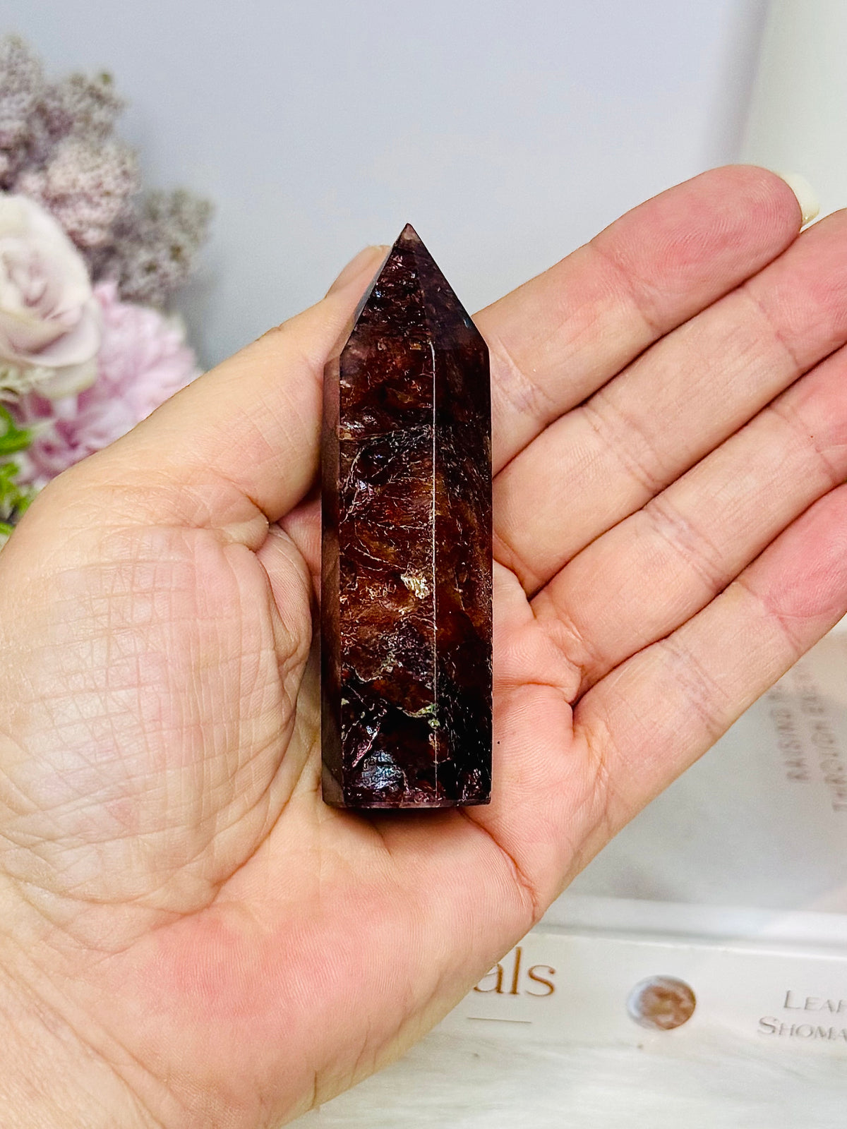 High Grade Fire Quartz Tower 8cm