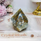 Natural Blue Onyx | Banded Calcite Rough Polished Top 221g