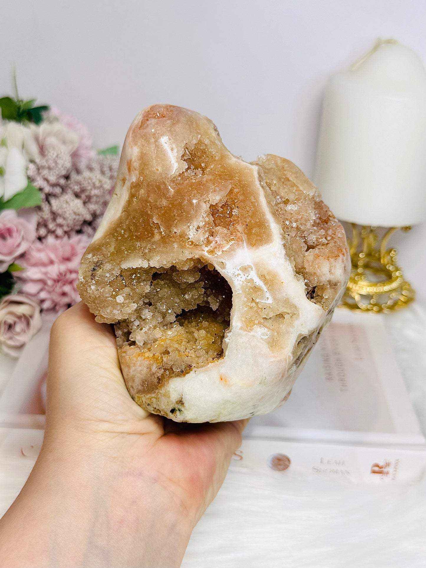 Large Pink Amethyst Druzy Freeform 12cm 880g
