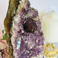 High Grade Amethyst Natural Cluster Slab with Stalactite Formations On Custom Stand 23cm 1.03KG