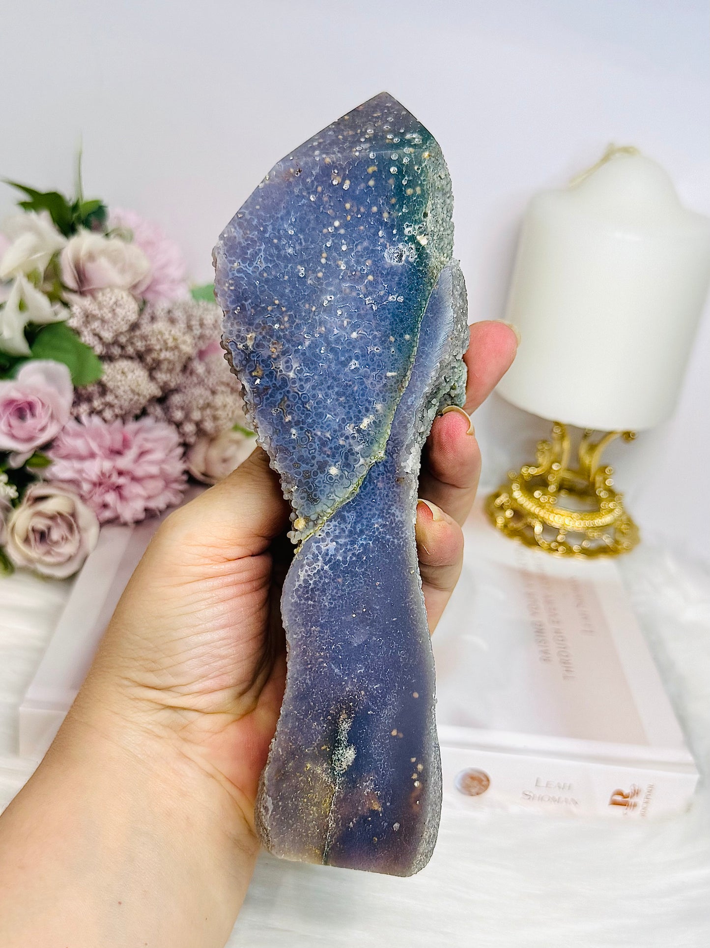 Large Unique Grape Agate Tower | Freeform 19cm 512g