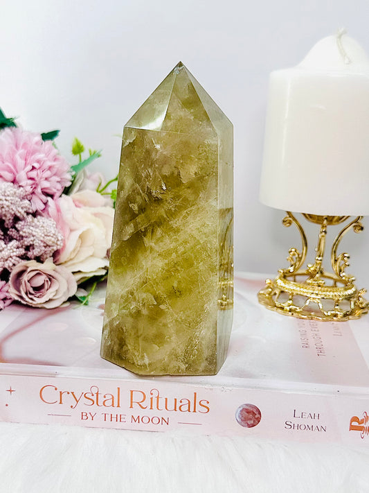 Absolutely Stunning Chunky Large 728gram 14cm Citrine (heat treated) Tower