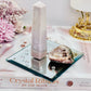 Pink Amethyst Gift Set ~ 10cm Mirror Tray, Pink Amethyst Tower & Natural Freeform