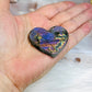 Purple Labradorite Heart with Wings ~ Each piece is full of flash 18cm