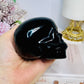 Large Black Obsidian Carved Skull 9cm
