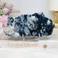 Rare Blueberry Fluorite Specimen on Stand 305g 12.5cm