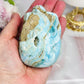 Absolutely Stunning Blue Hemimorphite Carved Druzy Skull 9cm 428grams