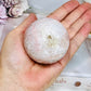 Druzy Pink Amethyst Sphere on Stand 285g