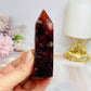 High Grade Fire Quartz Tower with Rainbows 8.5cm
