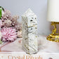 White Crazy Lace Agate Tower 10cm