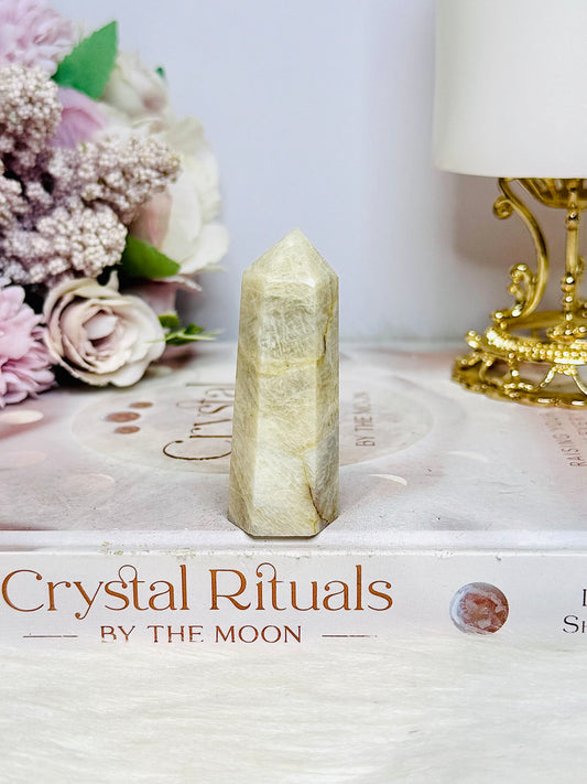 Rainbow Moonstone Point 6cm