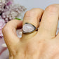 Sterling Silver Rose Quartz Ring Size 7