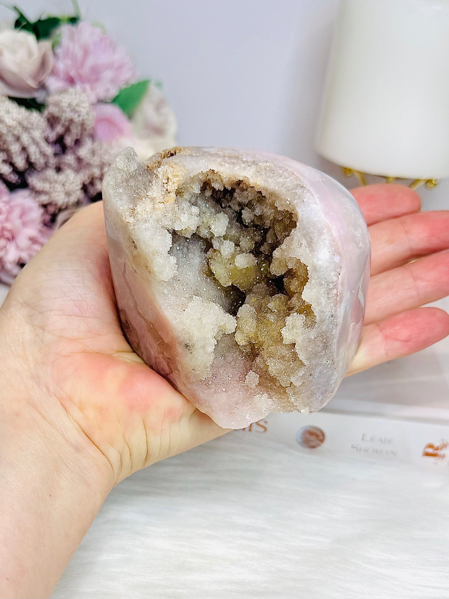 Large Natural Pink Amethyst Druzy Freeform 424g