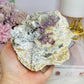 ✨ A Collectors Piece ✨ Natural Cubed Fluorite On Matrix Specimen From Mexico 703grams ~ Specimen is on Glass Stand